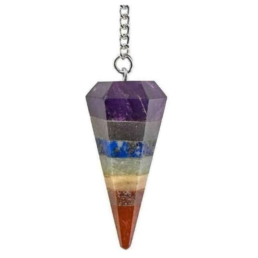 Chakra Stones Gemstone Pendulum Healing Set