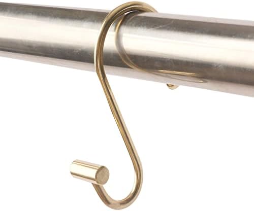 Gold Shower Curtain Hooks Rust Resistant Shower Hooks Rings for Bathroom, Set of 12 image 4
