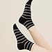 iwhgrmp Striped Ankle Socks for Women Cute Summer Fashion Breathable Soft Cotton Athletics Casual Socks Gifts (5Pairs White Khaki Black)