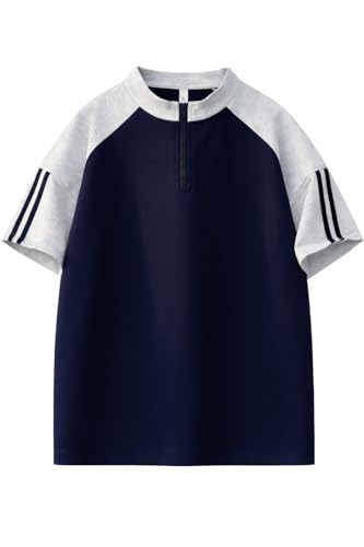 Image of FN3 Men's Half-Zip Color Block RegularFit T-Shirt|| Raglan Style || Casual Streetwear Tees
