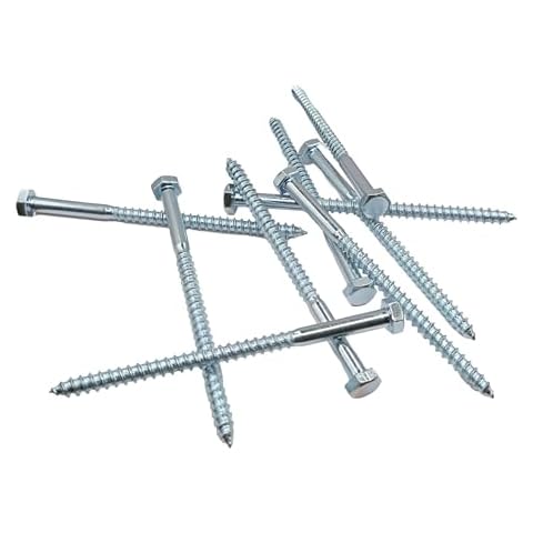 LLB 100mm M6 Zinc Plated Coach Screws Cover