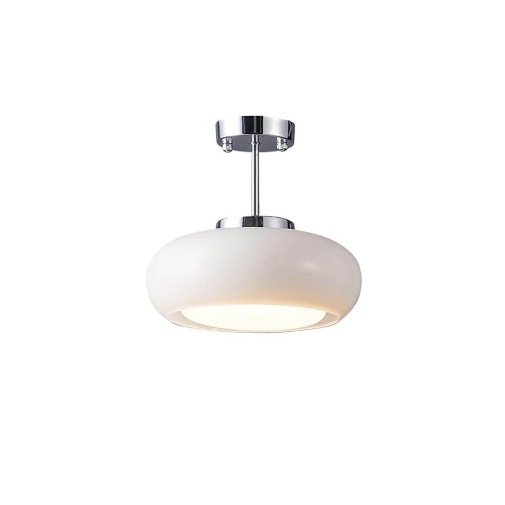 Luminaire de couloir et entrée design milieu du siècle en verre opale
