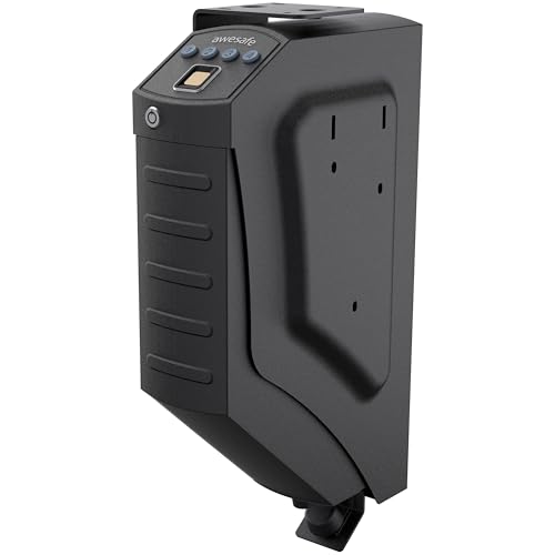 awesafe Bedside Biometric Gun Safe, Pistol Safe with Fingerprint PIN Key by AWESAFE - Used condition - Image 9