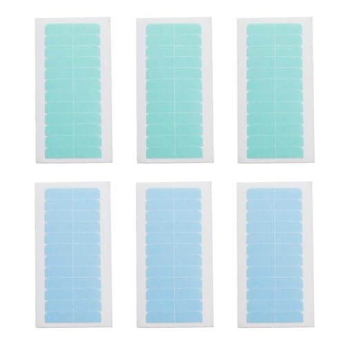 6 Feuilles De Perruque Avec Du Ruban Adhésif Double Face, Bande D'Extension De Cheveux Créative, Accessoires D'Adhésif De Remplacement De Feuille De...