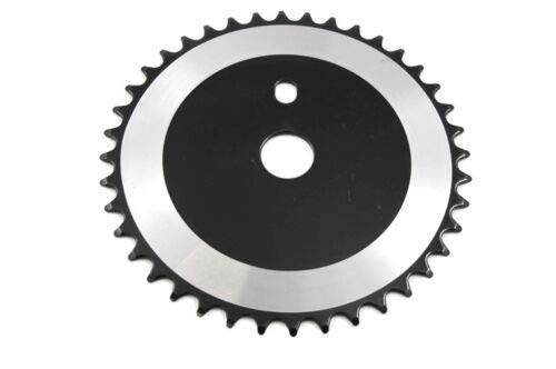 Bike-Parts OLD SCHOOL BMX OPC CHAINRING 40 TEETH 1/8" FOR ONE PIECE CRANK BLACK STEEL