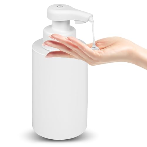 Phneems Automatic Soap Dispenser Liquid Hand Free Soap Dispenser Rechargeable Soap Dispenser Touchless Soap Dispenser Smart Electric Auto Dish Soap Dispenser for Bathroom, Kitchen, Commercia White