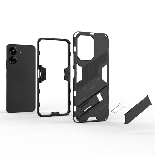 WOKEZ 360° Stötsäkert Fodral med Stativ för Xiaomi Redmi 13C/Poco M6