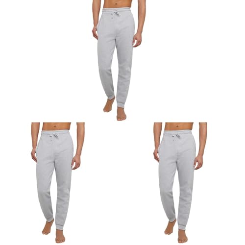 Image of Hanes Men's Joggers, EcoSmart Fleece Sweatpants for Men, Men's Lounge Pants, 30.5 inch