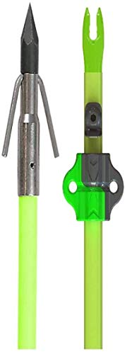 Muzzy 1420-CBS Classic Chartreuse Fish Arrow with Carp Point (nock, bottle slide installed)