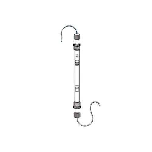 5815-08 Series Adjusta-Chrom Recycling Column with Top & Bottom Adjusting Plungers with FETFE O-Ring Seals and 3M PTFE Tubing, 10 mm ID, 900 mm Height