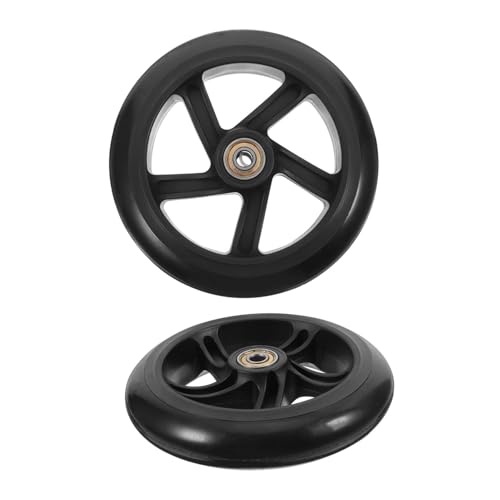 Toddmomy 2pcs Outdoor Skate Wheels Set Silent Wheels for Scooters and Skateboards Easy Installation for Quiet Rides and Smooth Performance