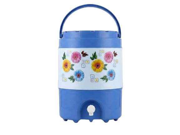 Image of 20 Litre Insulated Water Camper with Leak-Proof Spigot - Premium Food-Grade Plastic Cool Jug with Comfort-Grip Handle - Longer Temperature Retention for Home, Office, Travel, and Outdoor Events