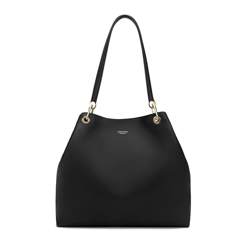 Stella Genuine Leather Handbag (Black)