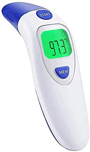 Forehead Thermometer,Ear Thermometer Accurate Instant Readings,Digital Infrared Body Temporal Thermometer with Fever Alarm and Memory Function,Digital Thermometer Forehead