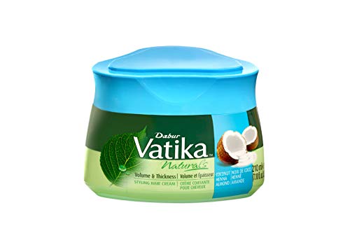 Vatika naturals Hair Styling cream with Coconut (Volume & Thickness) - Pack of 2