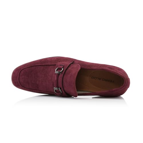 Image of Ferro Aldo Men's Premium Moc Toe Loafers | Casual & Dress Styles with Tassels & Horsebit Buckles