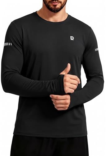Image of DAXIANG Men's UPF 50+ Sun Protection Long Sleeve Rash Guard UV Hiking Running Athletic Fishing Quick Dry Lightweight T-Shirt