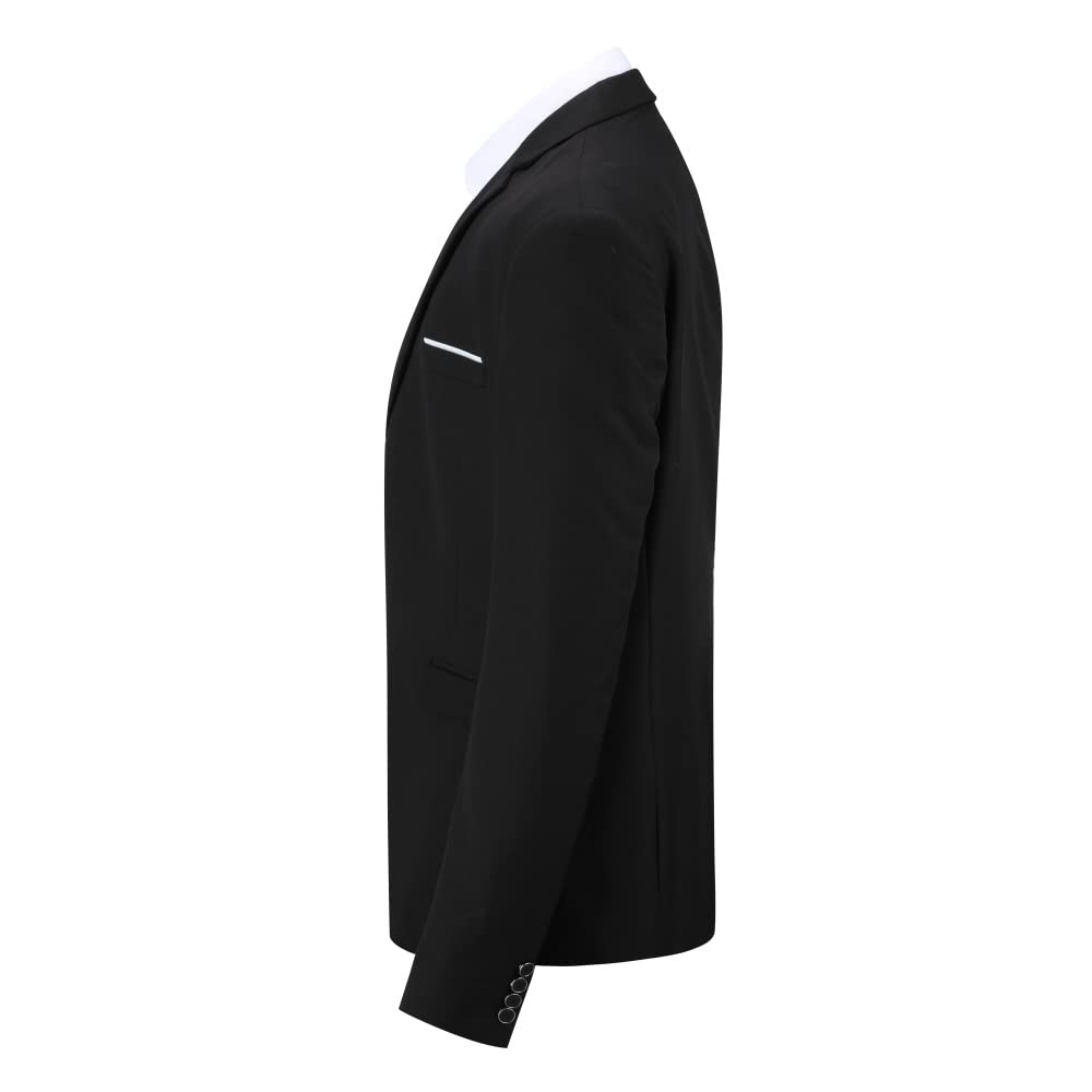 Allthemen Abito da Uomo in 2 Pezzi in Tinta Unita con Due Bottoni Giacca Formale da Lavoro per Matrimonio Blazer + Cravatta