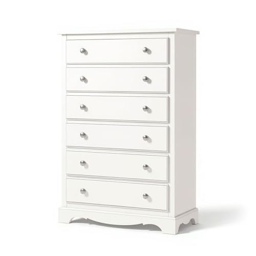 Mar.c.a. Design - Cassettiera in Legno 97x49x140 cm 6 Cassetti - Cassettiera Arte Povera Base Rialzata Made in Italy