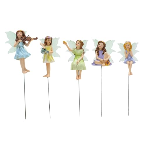 INOOMP 5pezzi Fate Da Esterno in Statuette Fate in Decorazioni in Miniatura Da Te Per Bonsai Piccolo