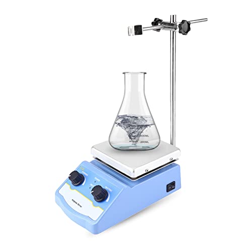 Mélangeur magnétique en acier inoxydable HS-12 avec plaque chauffante