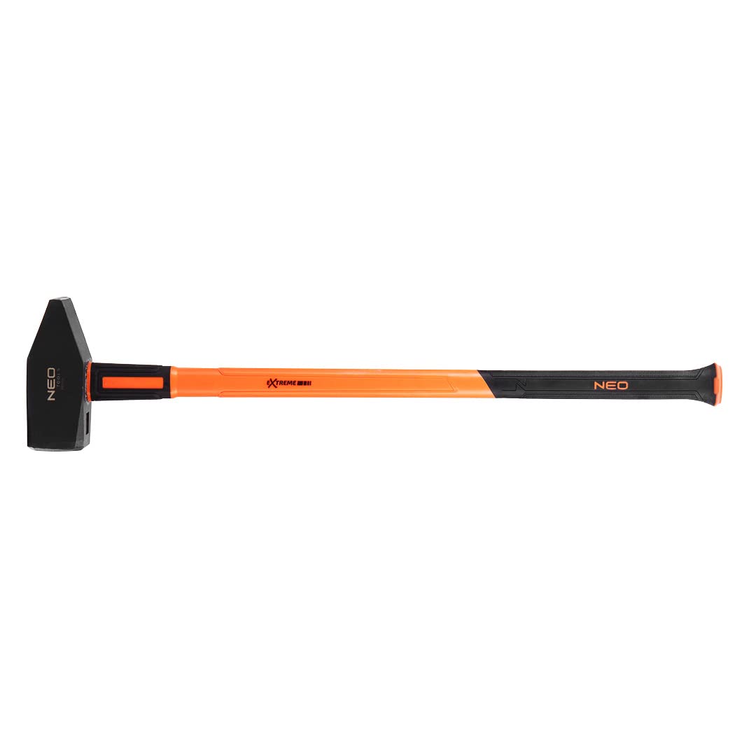 NEO TOOLS Martillo de carpintero, mango de fibra de vidrio, mango de goma ergonómico, vástago forjado, lijado, endurecido por inductivo, certificados GS y TÜV Rheinland, DIN 1193 (6 kg)