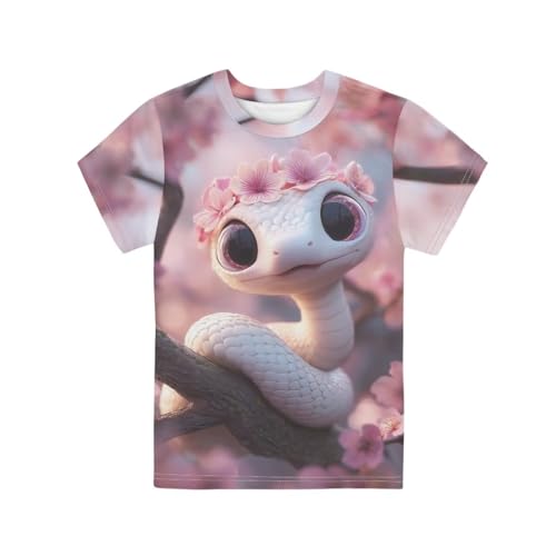 Image of Kids Graphic T-Shirt Boys Girls Novelty Tees Top Short Sleeve Shirts Summer Blouses 3-16