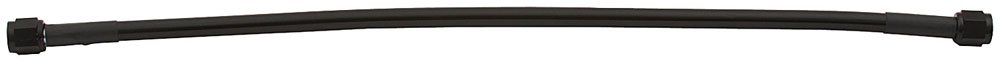 Allstar Performance ALL48365 an Hose Assembly, 24 in Long, 3 an Hose, 3 an Straight Female to 3 an Straight Female, Braided Stainless, Black Vinyl Coated, PTFE Lined, Each