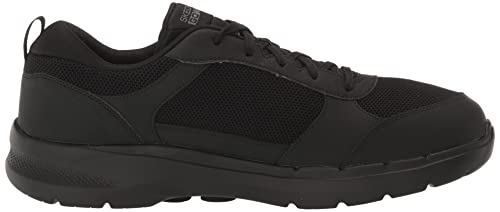 Image of Skechers Men's Gowalk 6-Lace-up Athletic Performance Walking Tennis Shoe Sneaker, Black, 8.5