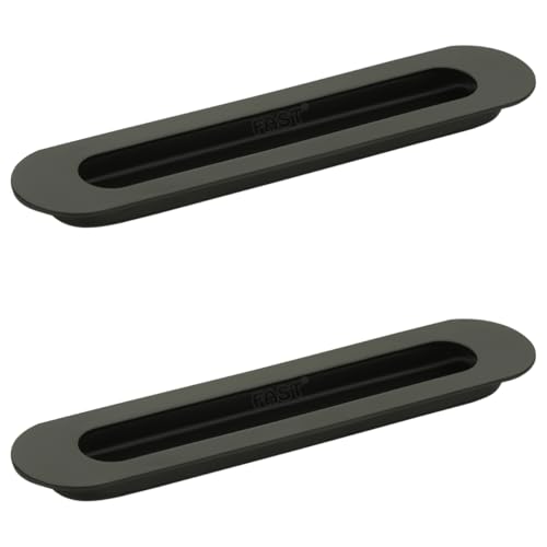 Image of FAST CSH03 Stainless Steel Black Architechral Cabinet Concealed Sliding Door Handle for Wardrobe & Cupboard Doors. (8 INCH)