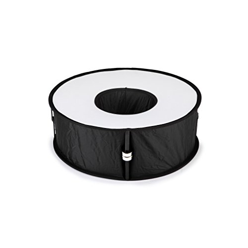 Lightdow 18 X 18 Inch (45 X 45 Cm) Foldable Ring Speedlite Flash Diffuser Macro Shoot Round Softbox For Canon Nikon Sony Pentax Altura Photo Yongnuo Neewer Powerextra Godox Speedlight #TOP2