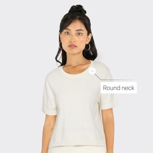 Image of BlissClub Women's Move All Day CottonKnit Crop Top