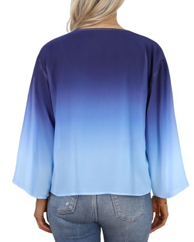 Image of Womens Summer Tops Short Shrugs Kimono Cardigans Casual Chiffon Bolero Jackets 2026