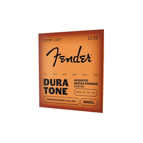 Fender Dura-Tone Coated Phosphor Bronze Acoustic Guitar Strings, 860CL .011-.052 - image 3