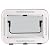 RV Roof Window, Caravan Skylight Trailer Roof Window Hatch with LED Light, RV Roof Vent Kit with White Net and Sunshade, 70° Opening Angle Clamping Installation Hole Size 27.6x19.7in/700x500mm