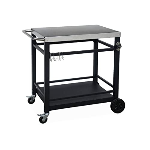 Alice's Garden - Desserte plancha Noir L 100 x P 65.5 x 76cm