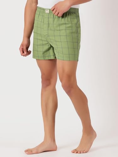 Image of Thomas Scott Men's | Cricket Club | Regular Fit | 100% Cotton | Casual | Woven | Boxer | Shorts | Pack of 3