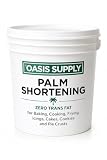 Oasis Supply All Purpose Palm Shortening, Zero Trans Fat, Smooth White Shortening for Baking, Cooking, Frying...