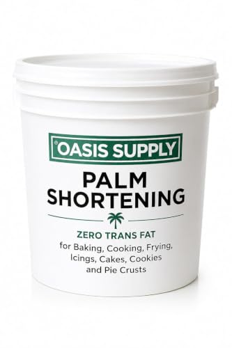 Oasis Supply All Purpose Palm Shortening, Zero Trans Fat, Smooth White Shortening for Baking, Cooking, Frying, Icings, Cakes, Cookies and Pie Crusts - 2.5 pounds