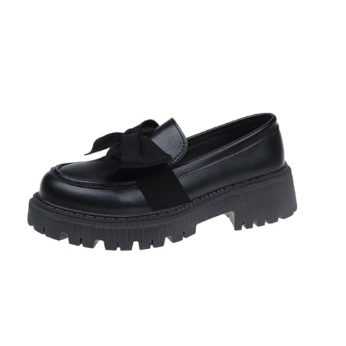 Women's Cute Bowknot Design Loafers, Trending Shoes, Fashionable Solid Color Slip on Loafers for Daily Wear, Casual Comfortable Shoes for Daily Wear, Office Walking Footwear Plus Size