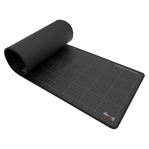 Image of daWg KeyMat R1 Esports Gaming Mouse Pad, 800 x 300 mm, 4mm Thickness Extended Desk Mat, Anti-Fray Stitching, Anti-Skid Rubber Base, Pro-Grade Tracking Surface, High-Velocity Glide (Graph)