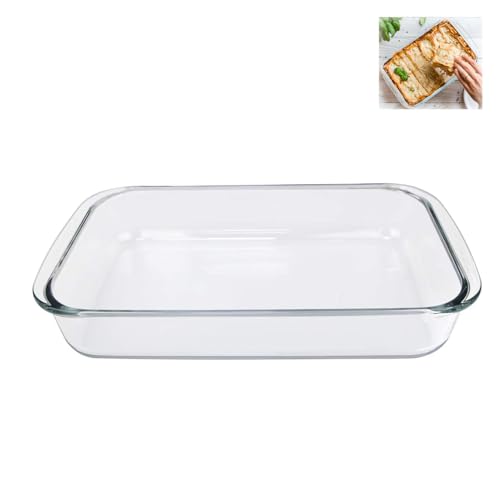 Mini pirofila in vetro per forno, pirofila piccola, pirofila in vetro lasagne, stampo rettangolare per lasagne, teglia in vetro rettangolare
