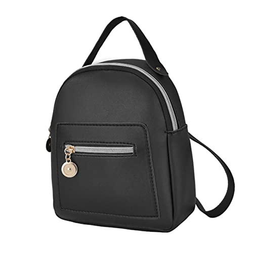 FOMIYES 1pieza Mochila Mini De Pu Para Mujeres Con Múltiples Bolsillos Bolsa De Viaje Casual Y Espaciosa Para Oficina Escuela Y Ocasiones Diarias
