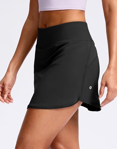 SANTINY Skorts for Women with Pockets High Waisted Golf Skirts with Shorts A Line Athletic Tennis Skirt for Casual Pickleball2