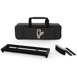 Monkey Loop Spider 50S - Pedalera Universal para Pedales de Guitarra y Efectos - Ajuste de Altura e Inclinación - Soporte de Pedales de Guitarra Espacioso y Estable - Bolsa de Transporte Incluida