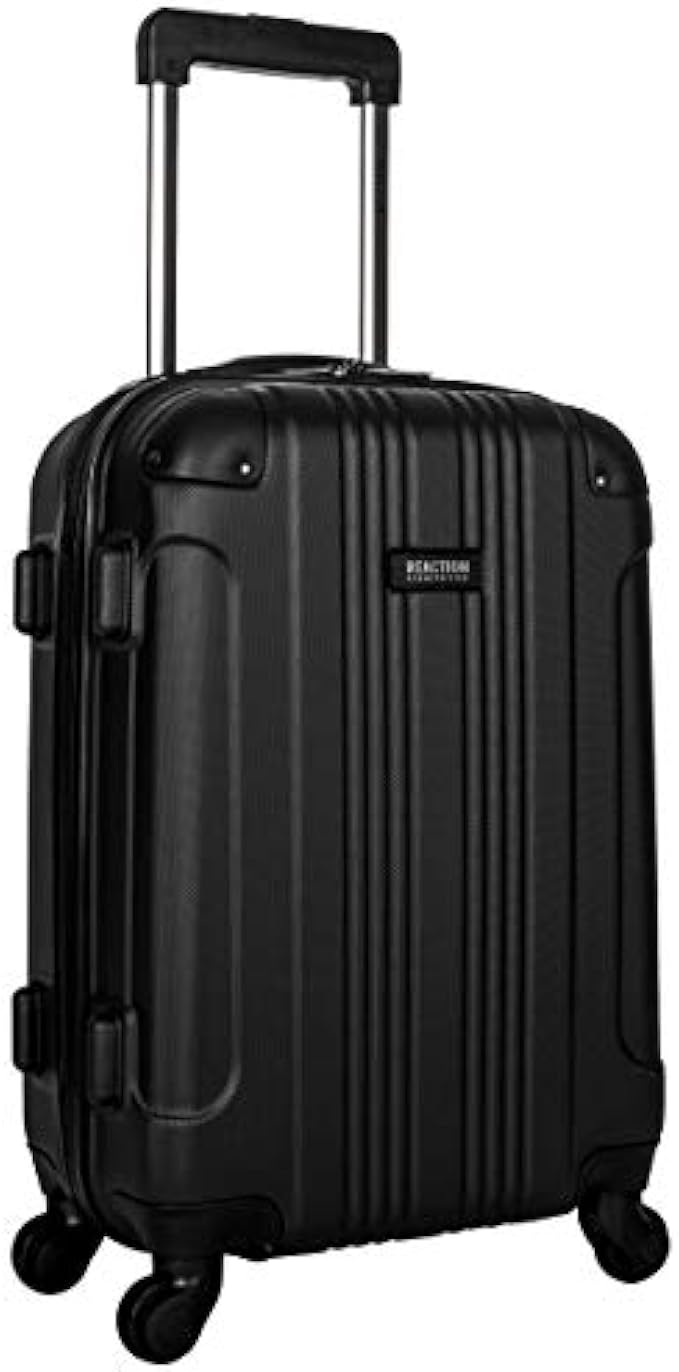 Kenneth Cole Reaction Out Of Bounds 20-Inch Carry-On Lightweight Durable Hardshell 4-Wheel Spinner Cabin Size Luggage, Midnight Black