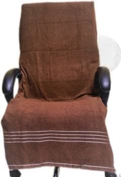 AVL Elegance 100% Cotton (550 GSM / 75x150 cm) Ultra Soft Large Chair Towel Super Absorbent (Brown),Pack of 1