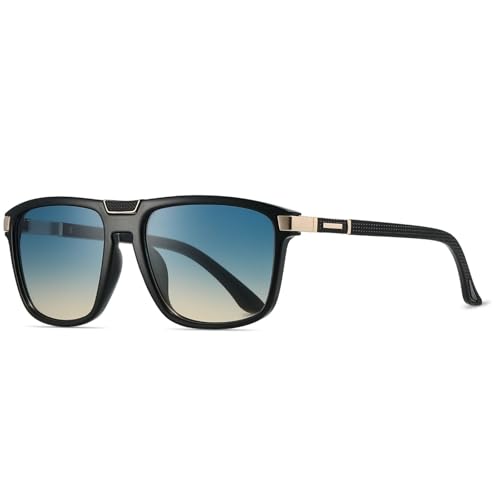 Image of Xpectrum Retro Rectangular Square Sunglasses for Men Women Vintage 70s 80s Mobster Gangster Style Rectangle Shades