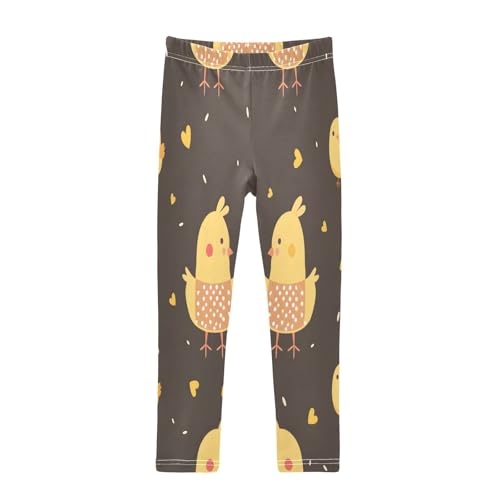 Bolaz Toddler Girls Leggings Printed Yoga Pants Leggings Chicken Mom for Kids