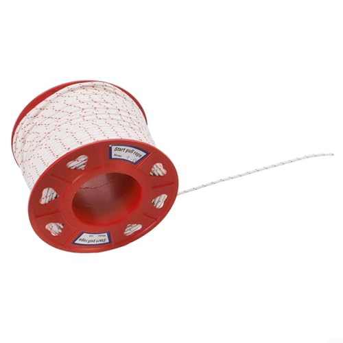 Cable largo de 100 m para arranque de motor de repuesto en cortadoras de césped, cortasetos para desbrozadoras, sopladores y sierras de cadena (4 mm x 100 m)